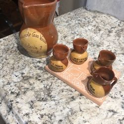 Clay Pottery Set From Spain