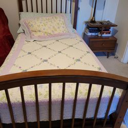 Twin Bed Frame With Trundle Or Storage Drawer