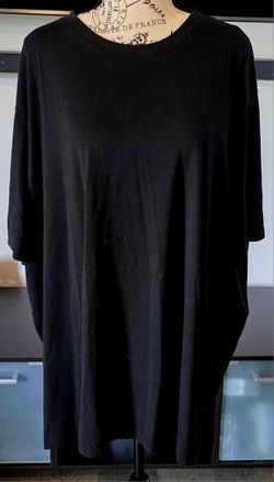 Men's Big And Tall 4X 58 - 60 Black Short Sleeve Tee Shirt T-shirt Comfortable