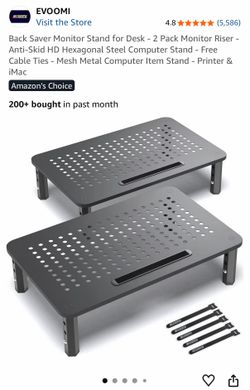 EVOOMI Monitor Riser - 2 Pack