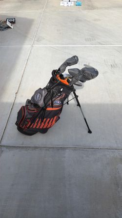 Kids golf bag and clubs