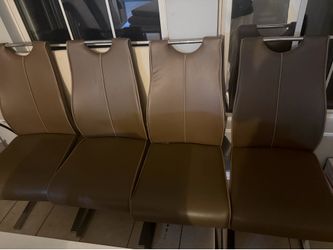 4 chair ( leather )