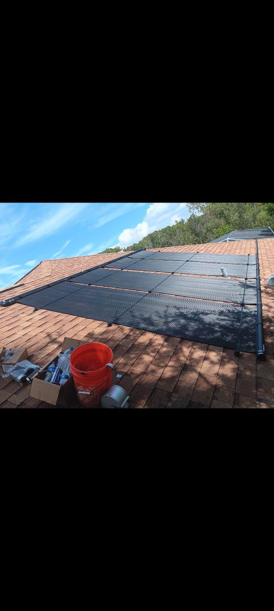 8- 10×4 Barely Used I-SWIM pool solar panels with new SolarTouch Auto Control.
