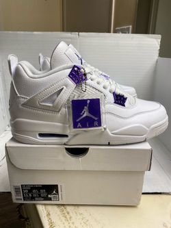 Nike Jordan 4 Metallic Purple Size 10