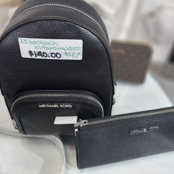 MK Backpack Smakk & Matching wallet