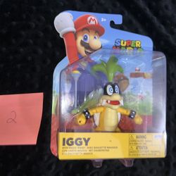 Super Mario IGGY WITH MAGIC WAND 4 Inch Articulated Figure Jakks Pacific