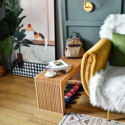 Bamboo Bench 35in Farmhouse 450lb Capacity New $120