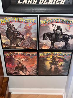 Molly Hatchet framed record collection