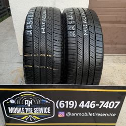 2 USED TIRES 225/60/17 MICHELIN X TOUR A/S 2 $150 CASH PRICE MOUNTED & BALANCE 
