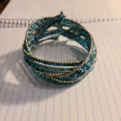 Turquoise Beaded Wrap Bracelet