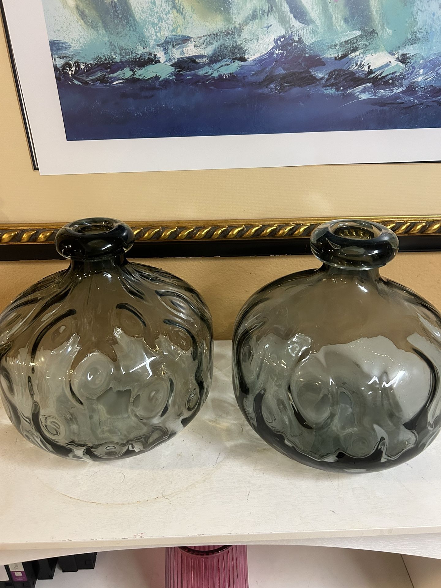Two Decor 12 Inches Jars 