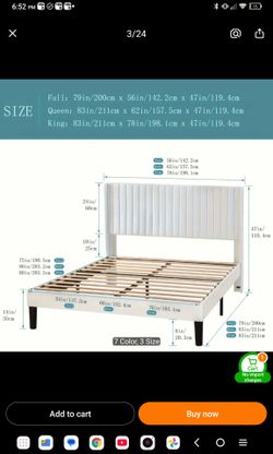 Trade. Queen bed for a full size , new in box No mattress