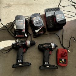 Craftsmen Impack Drill And Regular Drill 