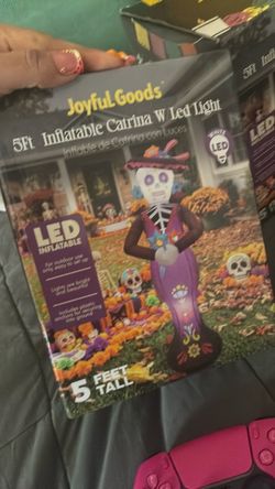 Joyful Goods 5ft Inflatable Catrina with LED Light