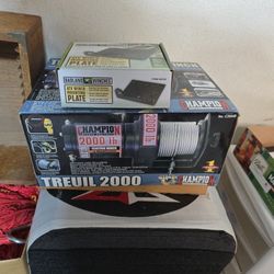 Champion Winch 2000lb With Atv Winch Mount,  New In Box $50