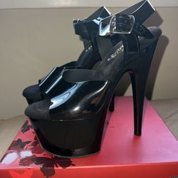 Black Pleaser Heels