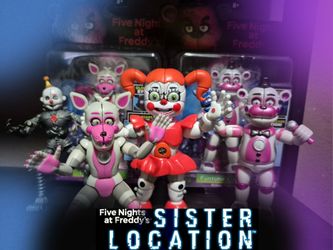 Jazwares world of Five Nights At Freddys Sister location figures
