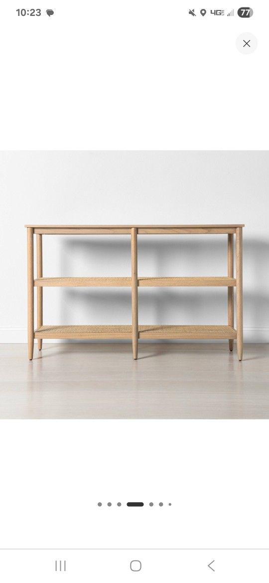 Hearth And Hand Console/Shelf And 2 Matching Side Tables (As A Set Only)