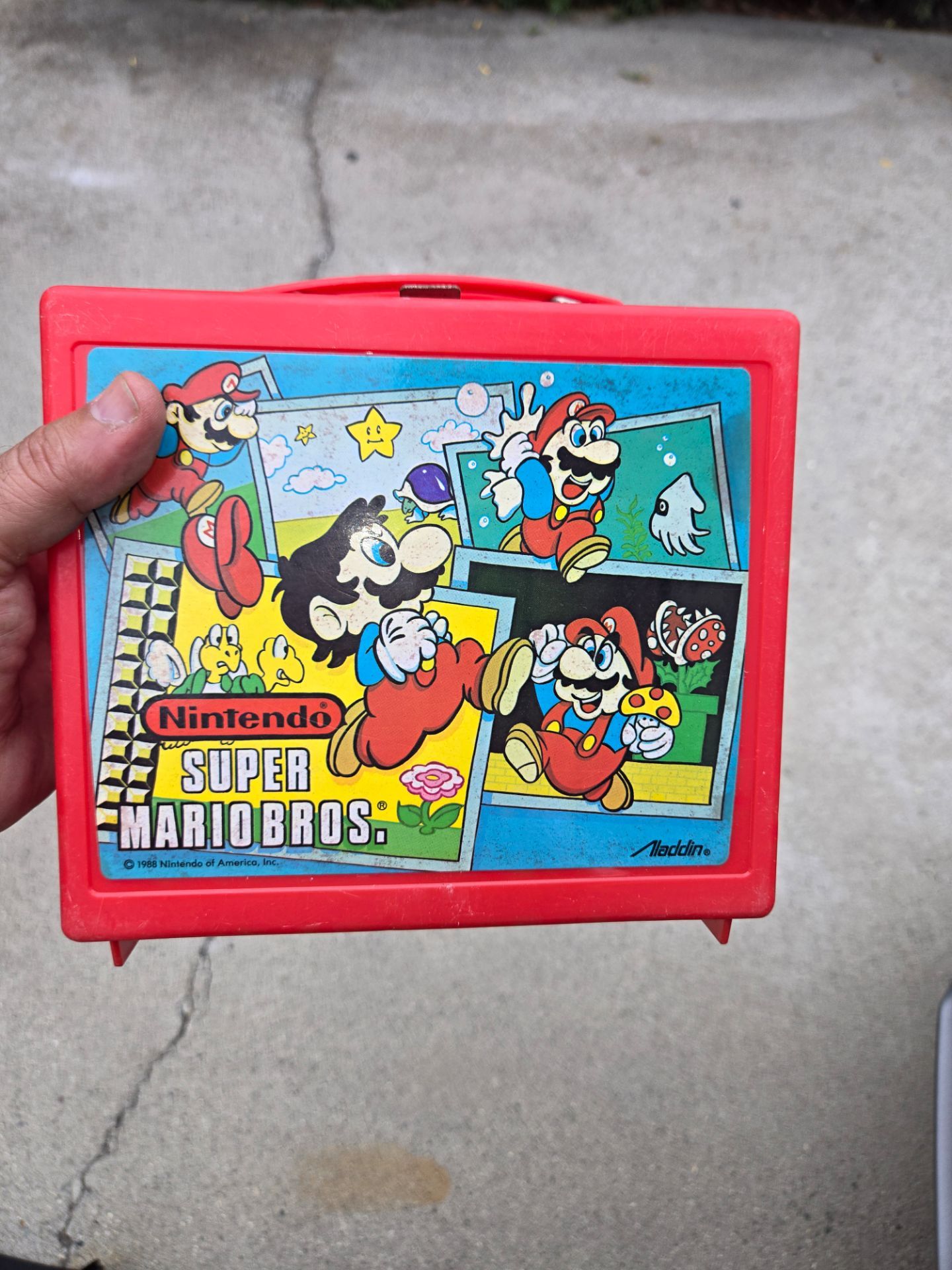 Vintage Mario launch box