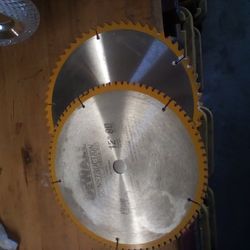 Two 12-in DeWalt Miter Saw Blades One Has 80 Teeth The Other One Has 60 Teeth Brand New Never Used Read The Description