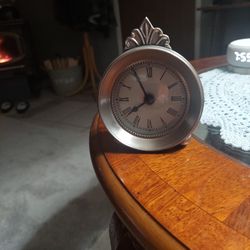 Silver clock