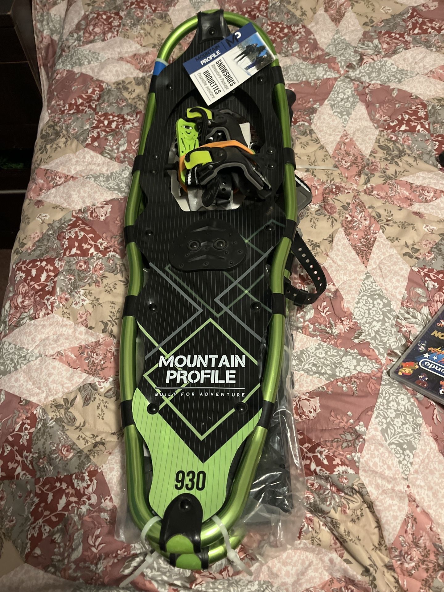 Snow shoes mountain profile