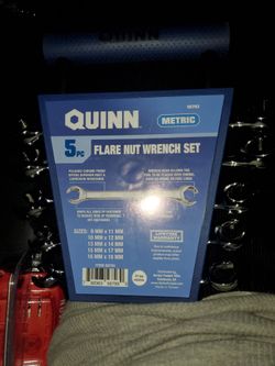 Quinn flare nut wrench set