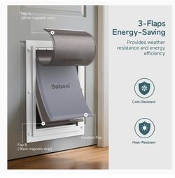 Pet Door for Interior and Exterior Doors, med