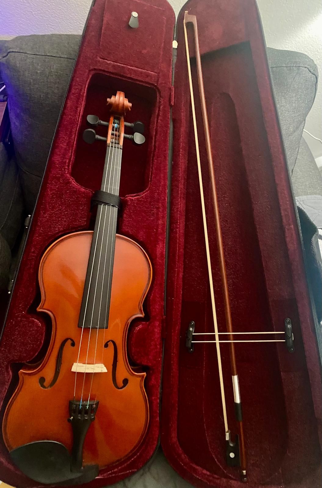 Mendini By Cecilio 1/4 Violin Set for Beginners