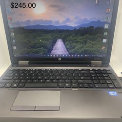 i5 ..i5…i5…HP   PROBOOK # 6570  B…. HDMI PORT…CD/ PLAYER…640 GB  HHD...8.0  GB   RAM . READY FOR CLASSES ON LINE OR WORK FROM HOME