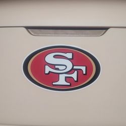 Brand New San Francisco 49ers Vintage Style Cooler With Leather Strap