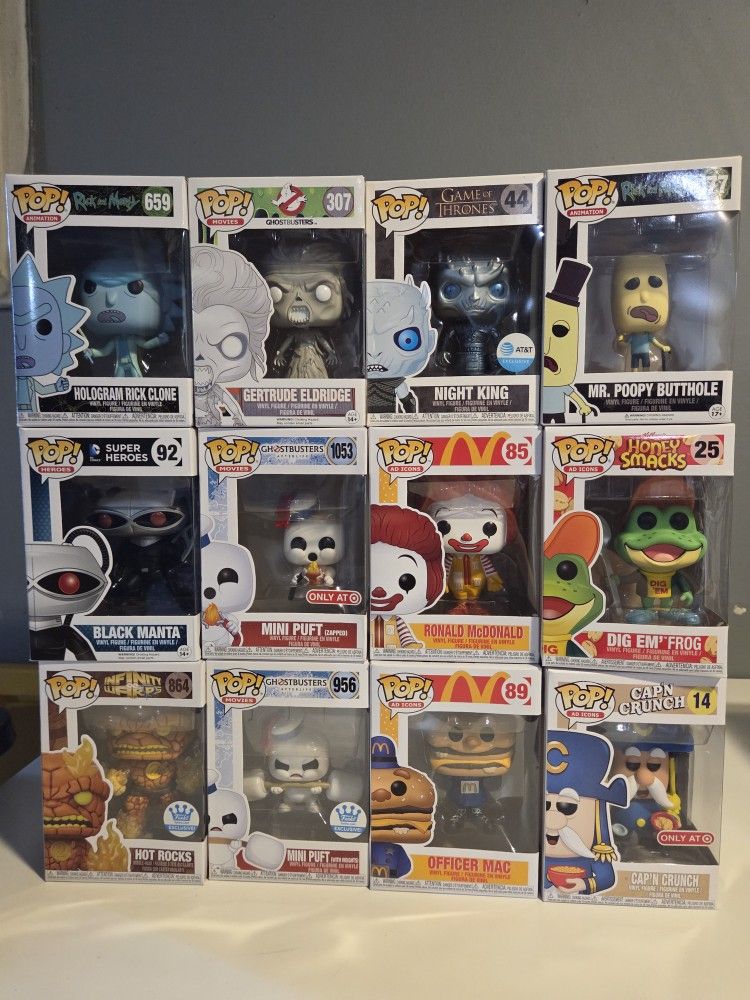Funko Pop! Ghostbusters, Rick & Morty , Cereal Icon Mix Random
