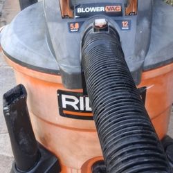 Used Working RIDGID RIGID 12 Gal  5.0  HP  Shop Vacuum Wet Dry Vac Filter Hose Wands Car Cleaning