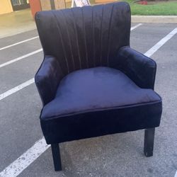 Velvet navy blue arm Chair