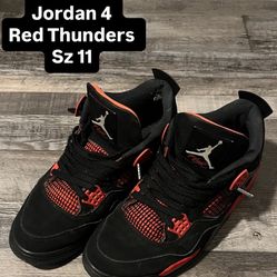 Jordan 4 Red Thunders