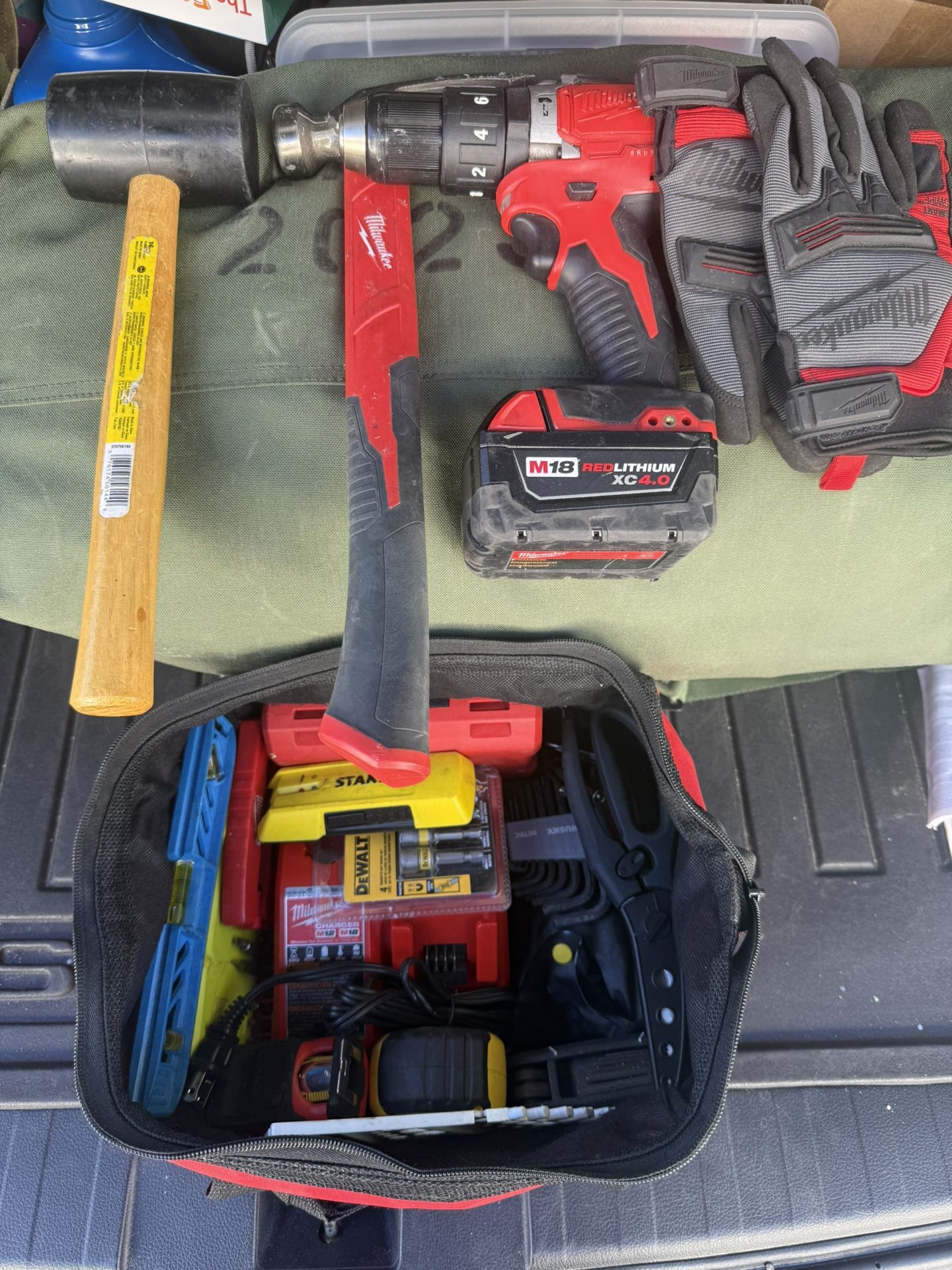 Tools With Milwaukee Bag