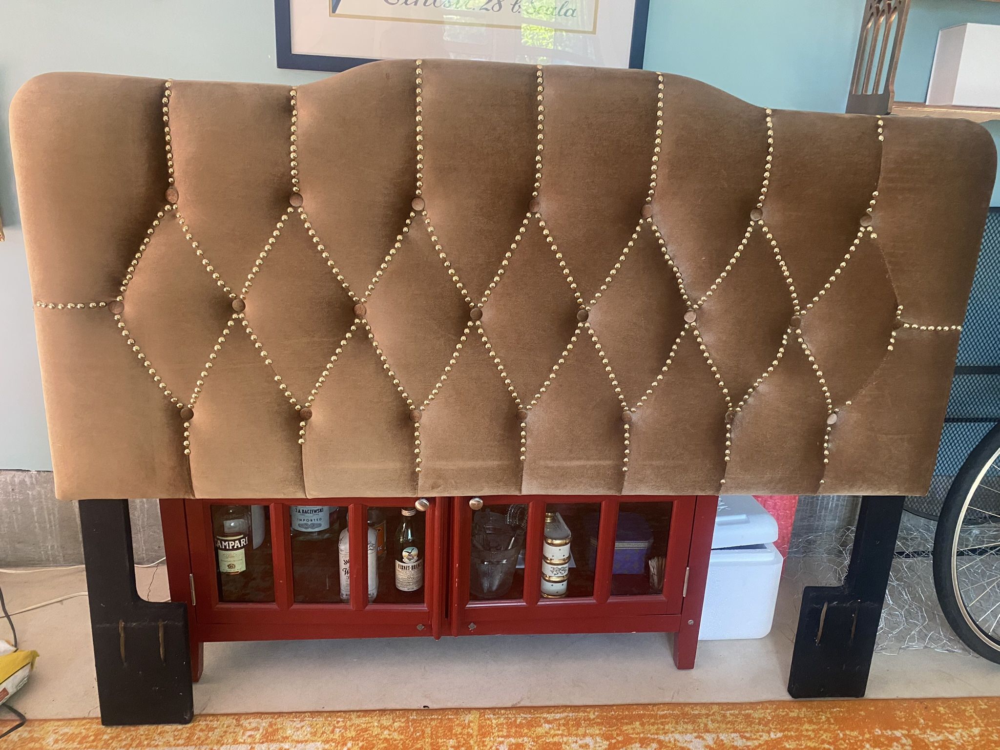 Queen Sized Frame, Box Spring and Headboard