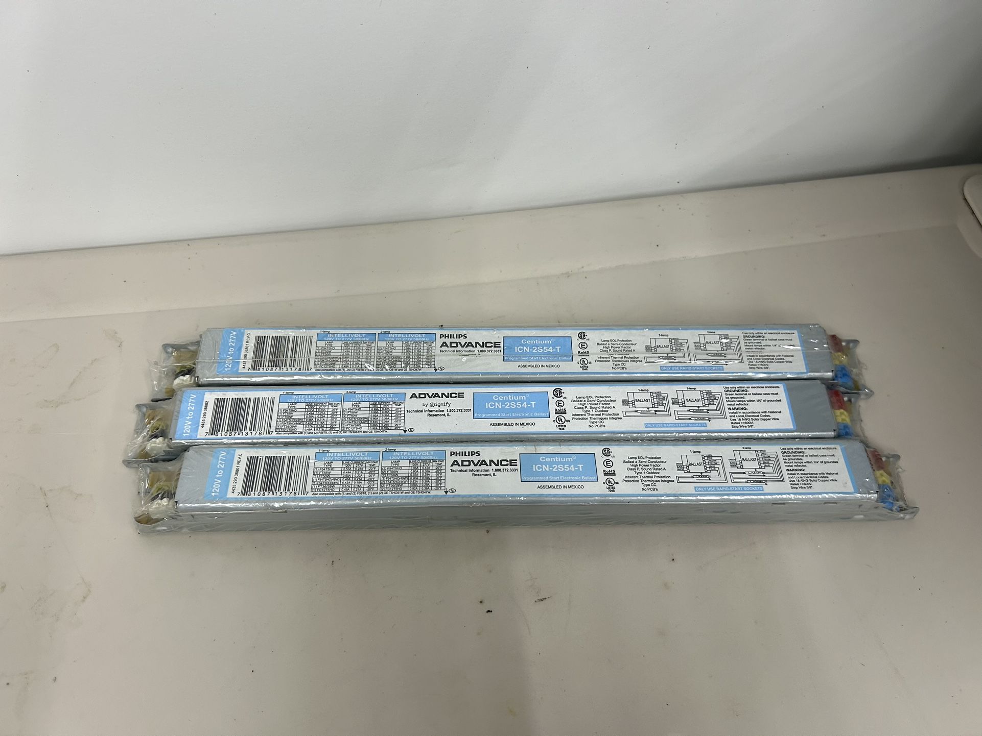 Philips Advance Centium ICN-2S54-T T5 Fluorescent Ballast