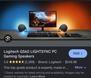 RGB Speakers - Logitech G560 Lightsync