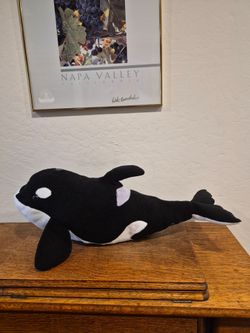 Wild Republic Cuddlekins Orca Stuffed Animal Plush Toy 24"