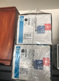 DUal Pack HP 125A (CB540AD) Black Original LaserJet Toner Cartridges, Multi-pack (2 cart per pack) Item #: 821764 | Model #: CB540AD