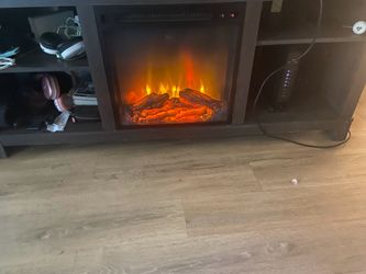 Tv stand with heater