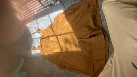 Carhartt Bib Overalls Brown Canvas