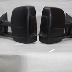 14 To 18 Chevrolet Silverado GMC Sierra Towing Mirrors Espejos Retrovisores Electric Electricos