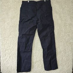 Berne Mens Duck Carpenter Pants Size 34x34 (Fits 34x32) Navy Relaxed Workwear
