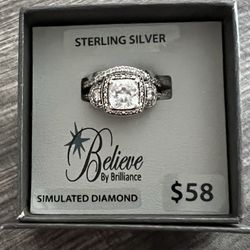 Sterling Silver Bridal Set