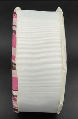 2-1/4" X 50yd WHITE Grosgrain Ribbon HairBow Center(Roll) NEW
