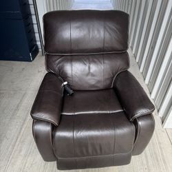 Leather electric recliner
