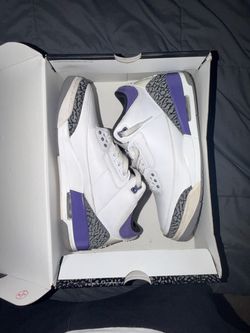 Mens 11 Air Jordan 3 ‘Purple iris’