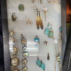 TURQUOISE STERLING SILVER JEWLERY